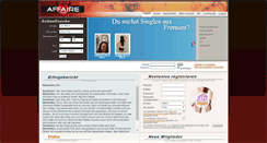 Desktop Screenshot of affaire.com